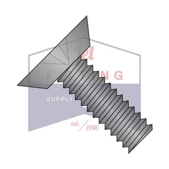 2-56 x 1/2" Machine Screws | Phillips | Flat Undercut Head | Steel | Black Oxide (Quantity: 10000)