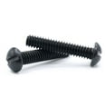 thumbnail image 1 of 2-56 x 3/8" Machine Screws / Slotted / Round Head / Steel / Black Oxide - 10000 Piece Carton, 1 of 1