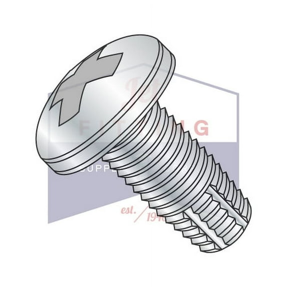 2-56 x 5/16" Type F Thread Cutting Screws | Phillips | Pan Head | Steel | Zinc (Quantity: 10000)
