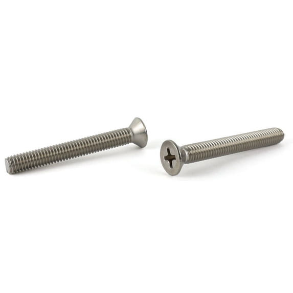 2-56 x 7/16" Machine Screws / Phillips / Flat 100 Head / 18-8 Stainless Steel - 5000 Piece Carton
