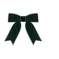 thumbnail image 1 of 2.56Inch Green Ribbon Pretied Bows Valentines Premade Bows, Velvet Ribbon Bows with Twist Ties for Wreaths, Christmas Tree, Treat Bags, Gift Wrapping, Party Favor, Crafts - 12 Counts, 1 of 4