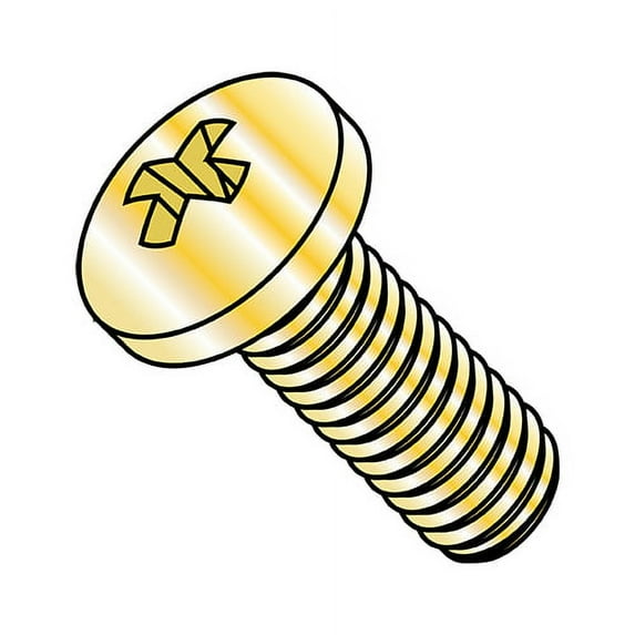 2-56X1/8 MS35206 Military Phillips Pan Full Thread Machine Screw Cadmium II (Pack Qty 5,000) BC-MS35206-201