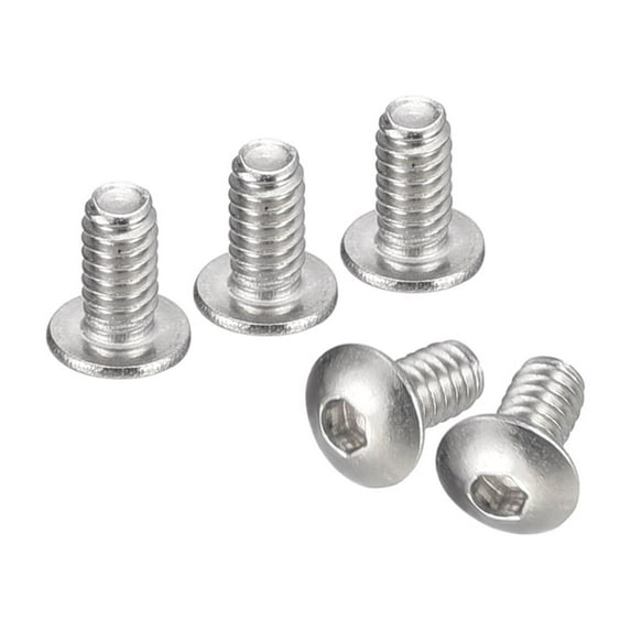 #2-56x3/16" Button Head Socket Cap Screws, 50 Pack 304 Stainless Steel Screws