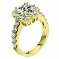 thumbnail image 1 of 2.59 Carat Princess Cut Diamond Engagement Halo Ring, 1 of 1