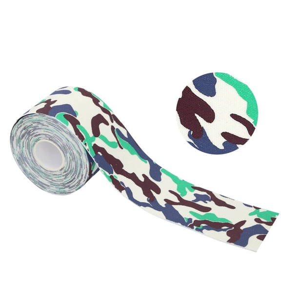 2.5Cmx5M Athletic Tape Psychedelic Green, Meiiso Breathable Cotton, Easy Tear, No Residue for Sports Tape, Athletic Wrist Wrap, Gym Accessory, Physical Therapy