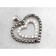 thumbnail image 1 of 2.5Ct Round cut Natural Moissanite Diamond Heart Pendant for Women in 14K White Gold Plated, 1 of 5
