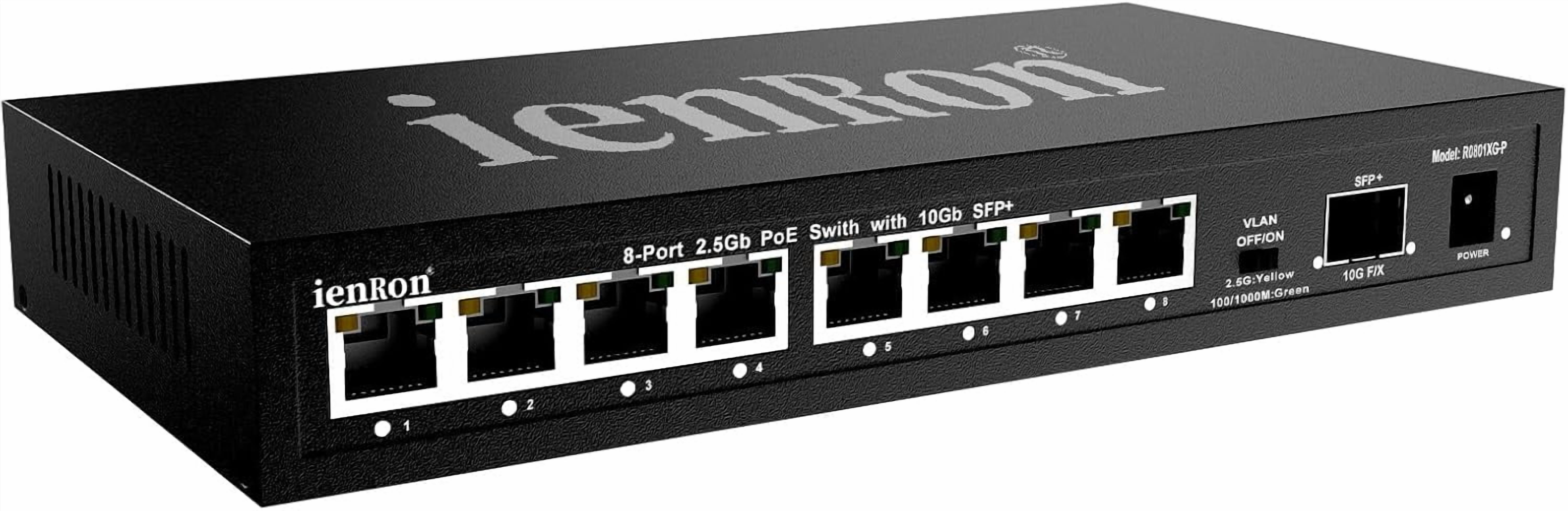 2.5G PoE+ Switch 8 Port with 10G SFP+ Uplink , IEE