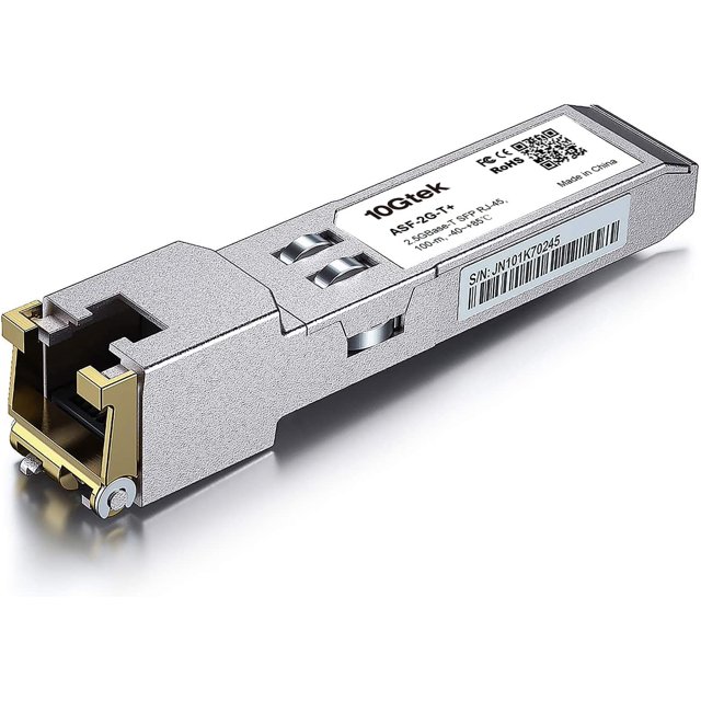 2.5G SFP-T, 2.5GBase-T, SFP to RJ45 SFP, Industrial Grade, Compatible ...