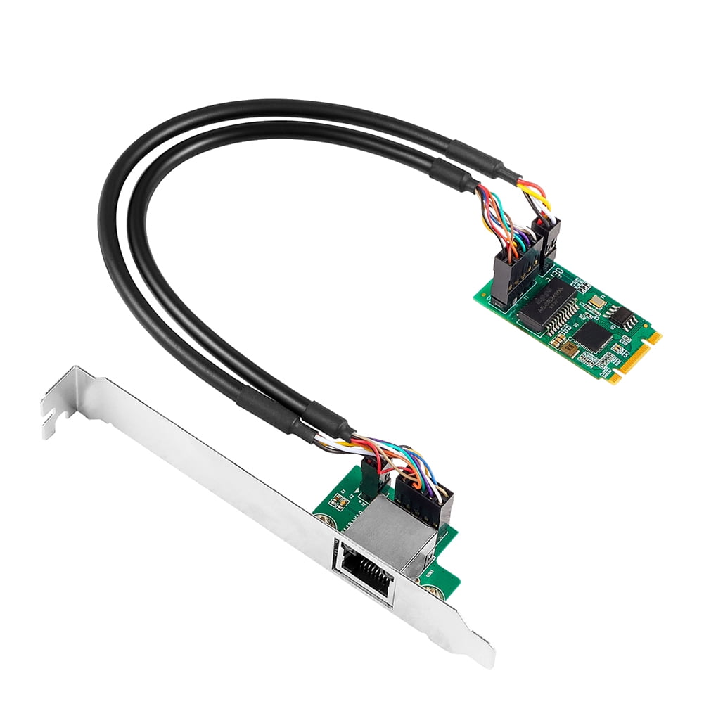 2.5G T Gigabit Network Adapter I225 Chip 2500Mbps M.2 B/M Key to PCIe 2.5Gb Card RJ45