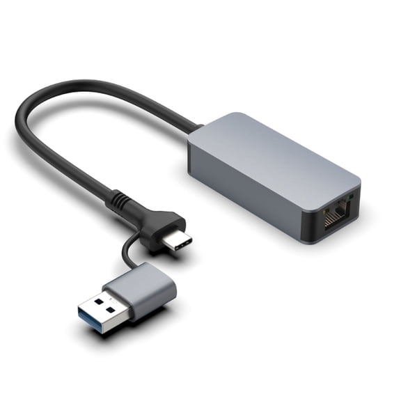 2.5G USB Ethernet Adapter 2500Mbps Fast Speed Networking Converter With RJ45 Port For Laptop PC Desktop