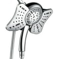 thumbnail image 1 of KESTE High Pressure Shower Head, 2 in 1 Rainfall Shower Heads with 9 Mode Adjustable handheld Showerhead, Dual Showerhead with Anti-Clog Nozzles and 60” Hose, Silver, 1 of 6