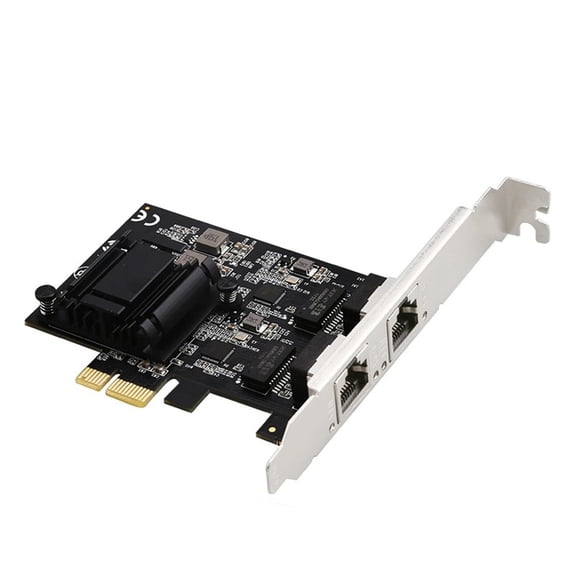 2.5Gbps Ethernet PCIE Networking Card PCIE to RJ45 RTL8125B 10/100/1000/25000Mbps RJ45 Adapter for Desktop