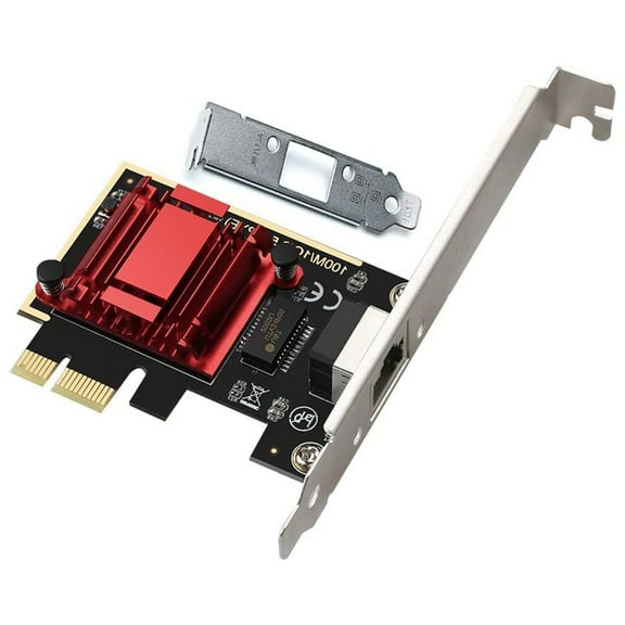 2.5Gbps PCIE To RJ45 Networking Card Gigabit Ethernet PCIE Networking Card 10/100/2500Mbps 2.5Gbps RTL8125B Chip For PC Desktop