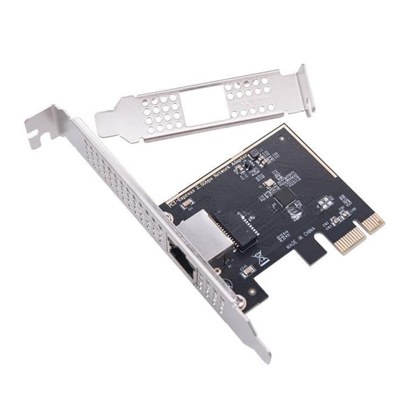 2.5Gbps PCIe Networking Adapter RTL8125BG 2.5Gbps/1000/100/10Mbps Ethernet Card RJ45 Controller with Support for