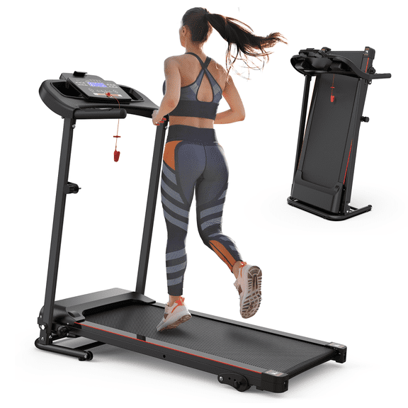 2.5HP Bluetooth Sensor Treadmill with 3-Level Incline, Folding Home Treadmills, 12KM/H Speed 265LBS Capacity for Home Gym Use