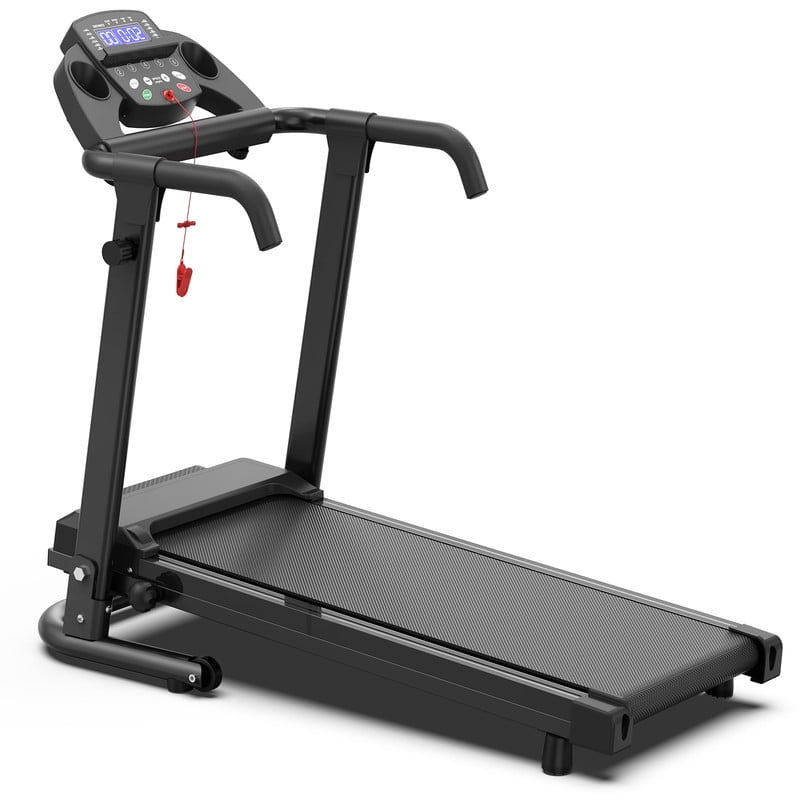 2.5HP Foldable Treadmill with 0.5-6.0MPH Speed Range, 3 Models, Shock Absorbers, Cup Holder, 300 lbs. Max Load