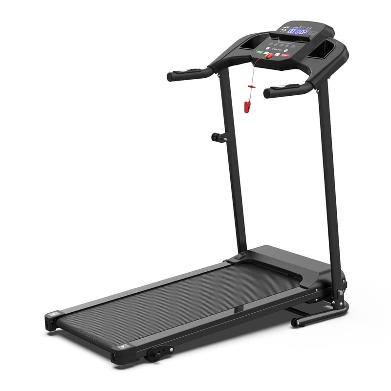 2.5HP Foldable Treadmill with 0.5-7.5MPH Speed Range, 3 Models, Cup Holder, Pad Holder, LED Display, 265 lbs. Max Load