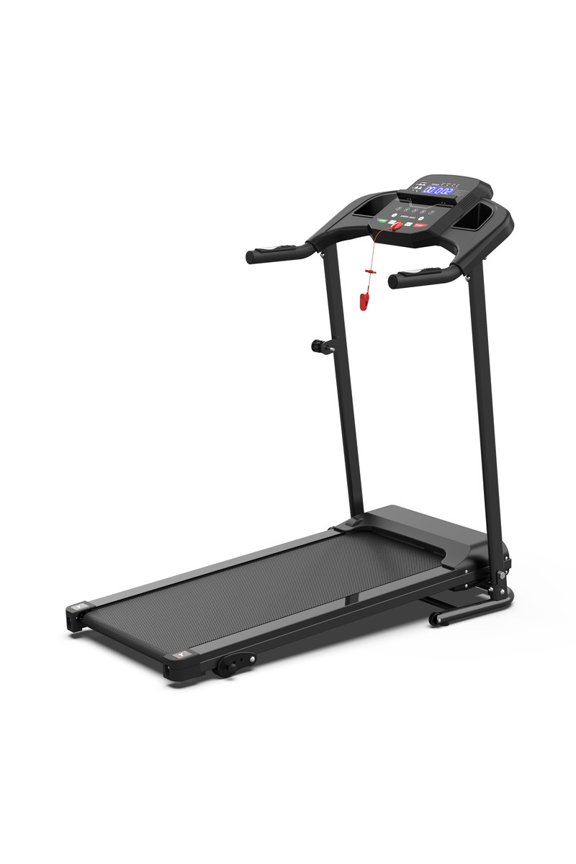 2.5HP Foldable Treadmill with 0.5-7.5MPH Speed Range, 3 Models, Cup Holder, Pad Holder, LED Display, 265 lbs. Max Load