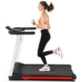 thumbnail image 1 of 2.5HP Folding Treadmill for Home, 300LBS Walking Pad Running Data Analysis Black&Red, 1 of 6