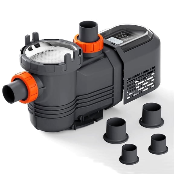 2.5HP High Performance Pool Pumps Variable Speed Smart Programmable Timer Swimming Pool Pump with Large Filter Basket, 220V Powerful DC Motor