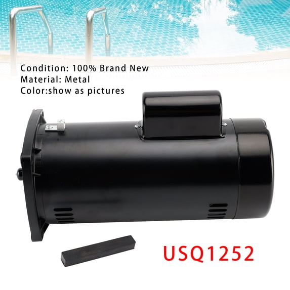 2.5HP USQ1252 Swimming Pool Motor 230V 48Y Square Flange with PS-200 Seal Kit