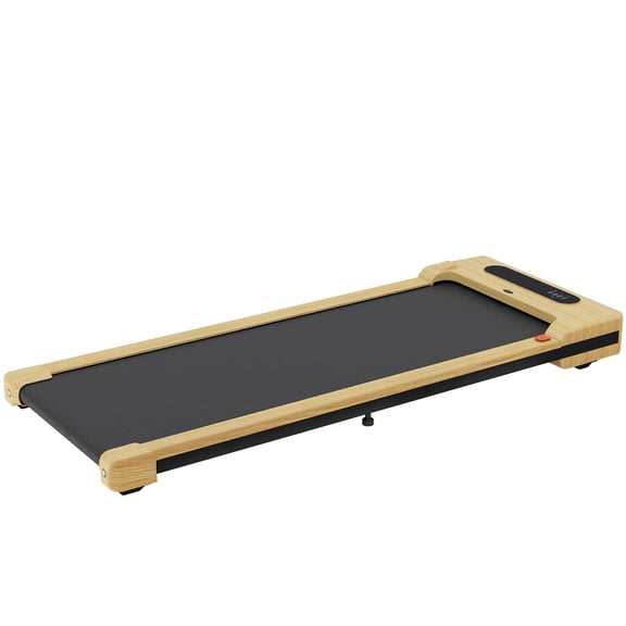 2.5HP Under Desk Treadmill with Remote Control LED Display Transport Wheels for Home Office Gym