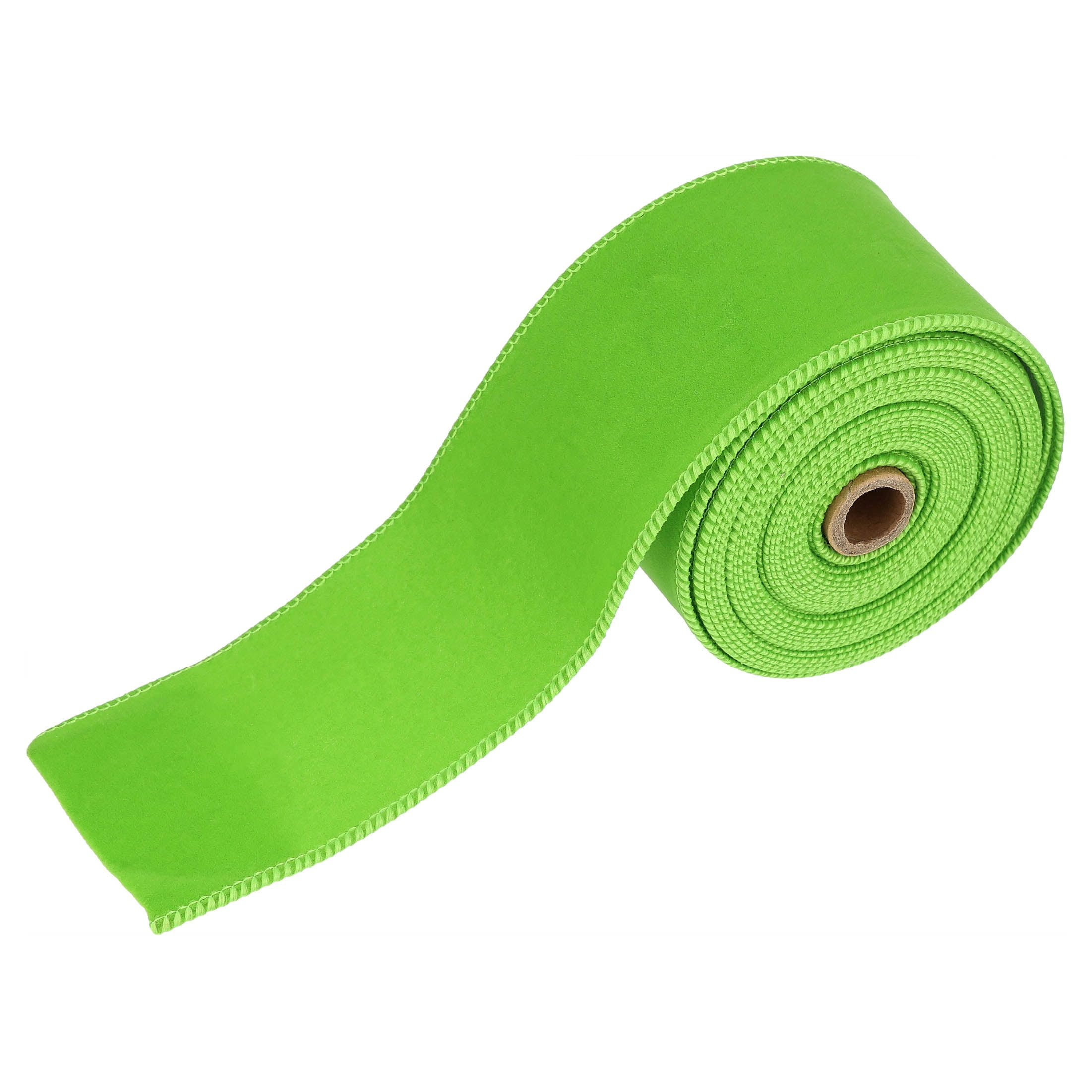 Green Velvet-Feel Christmas Ribbon, 2.5" x 25', by Holiday Time