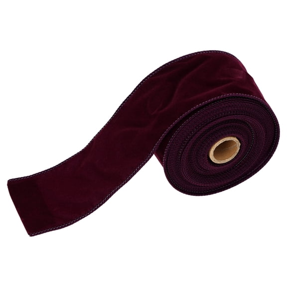 Burgundy Velvet Christmas Ribbon, 2.5" x 25', by Holiday Time