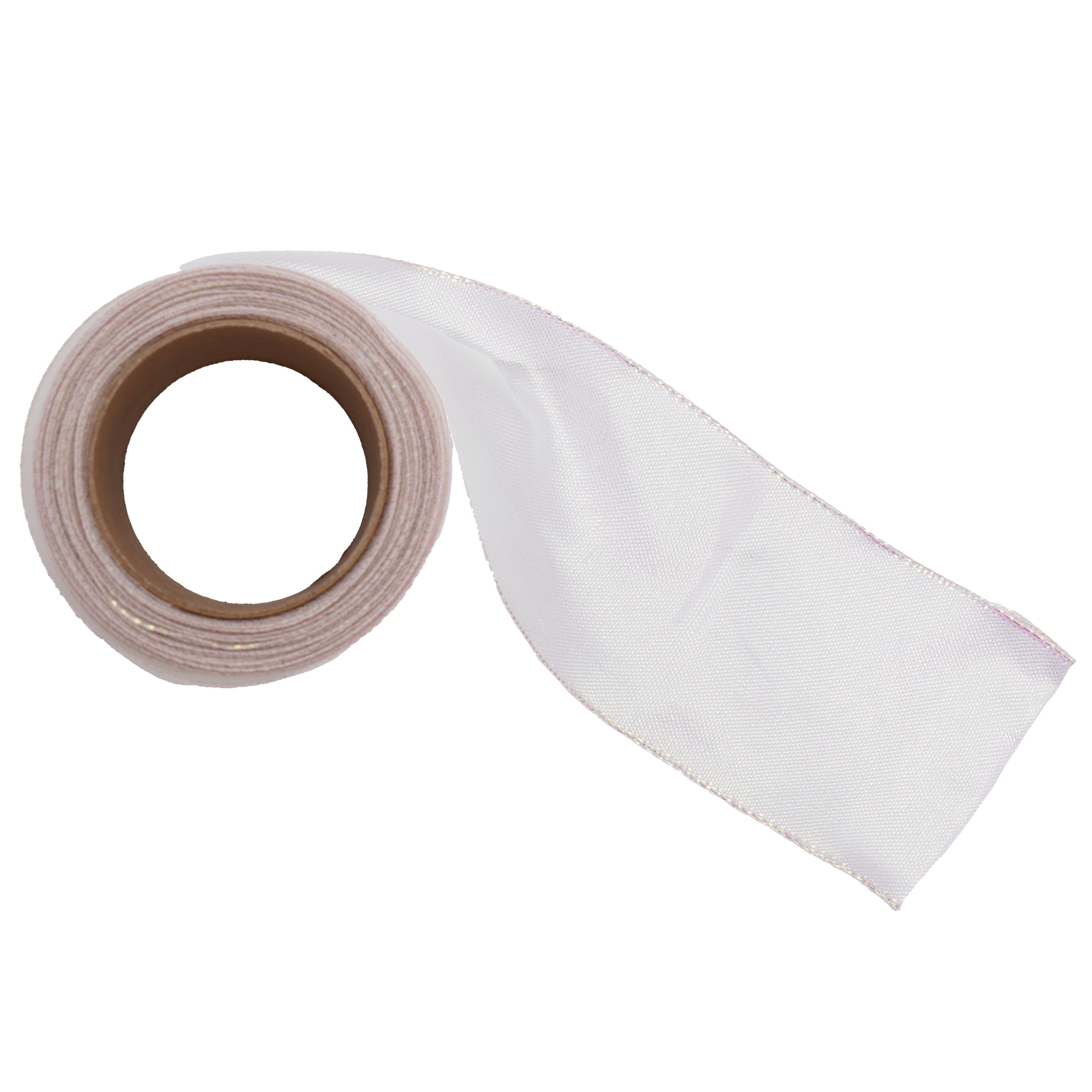 Iridescent White Christmas Ribbon, 2.5" x 25', by Holiday Time