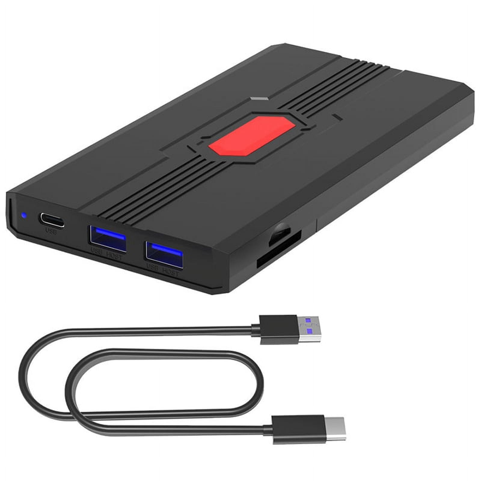 2.5Inch HDD SSD Hard Drive Enclosure Multifunctional USB3.0 TypeC for TF SD Card Hard Drive