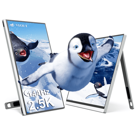 2.5K 144Hz Gaming Portable Monitor V1 Pro , 16 inch HDR IPS with FreeSync, USB-C & Mini HDMI for Laptop/Mac/PS5/Xbox/Switch - Travel Second Screen