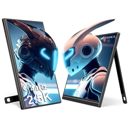 VEOUT 16” Gaming Portable Monitor V1 Pro - 2.5K HDR IPS 144Hz, FreeSync, 4 Color Options, USB-C/Mini HDMI, Compatible with Laptop/Mac/Game Consoles