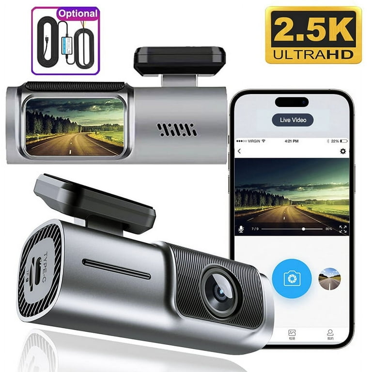 2.5K Dash Cam for Cars Front Camera for Vehicle WiFi Car DVR Video Recorder  G-Sensor Black Box 24H Parking Monitor Car Accessory 