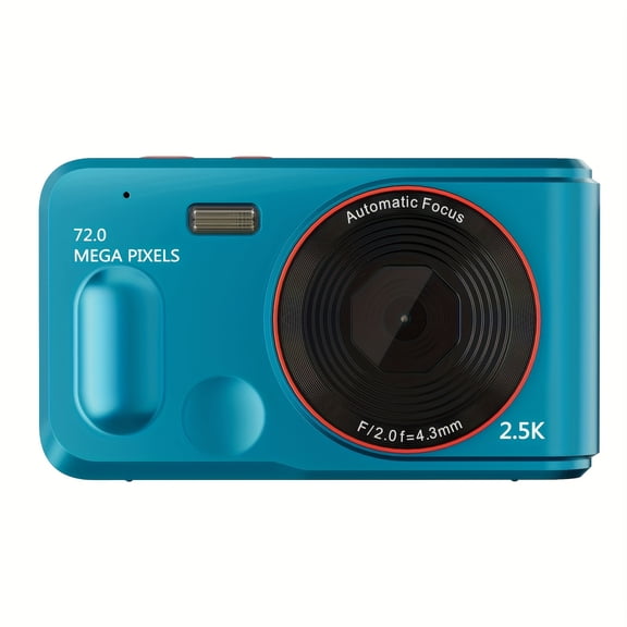 2.5K HD 72 Megapixel Digital Camera 16X Digital Zoom CMOS 2.4" Color Display Auto Focus Starter Mini Card Camera Home Travel Portable Shooting XJ01