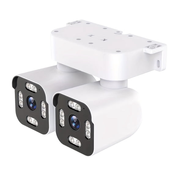 2.5K PTZ WiFi Outdoor Security Camera, Dual Lens 5MP with Audio, Motion Detection, Color Night Vision, Wired Wireless Outdoor Cam