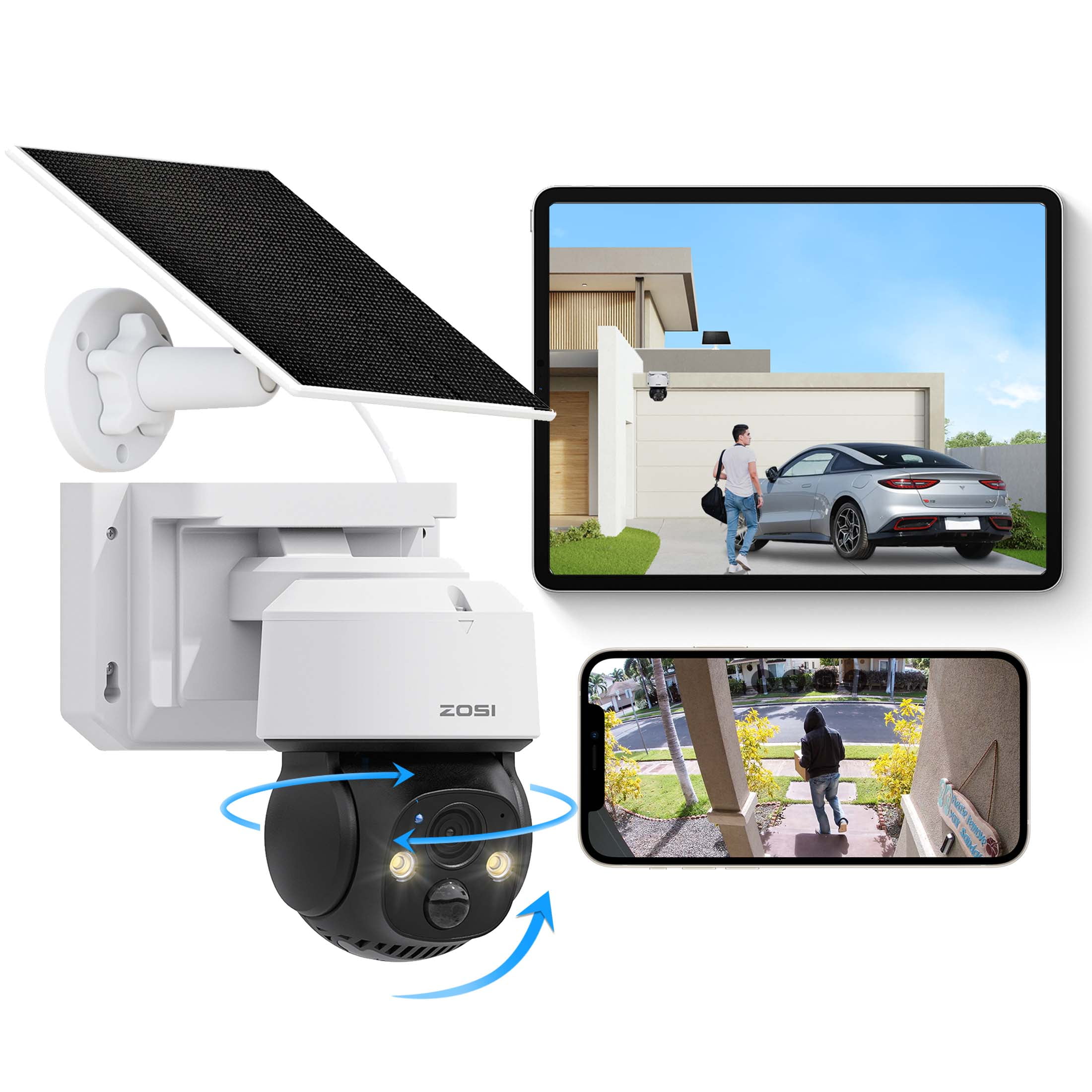 EZVIZ C8W Pro 2K Camera Surveillance WiFi Extérieure à 360° avec Suivi Auto, Détection de Forme