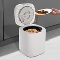 thumbnail image 1 of 2.5L Electric Food Waste Composter, White Kitchen Compost Bin with 500W Heated Grinding and Drying, 35W Motor for Quiet Operation, Converts Scraps to Fertilizer for Home Use 120V, 1 of 12