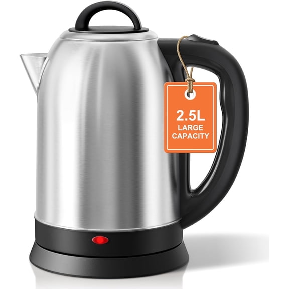 2.5L Large Electric Kettle, Boil Stainless Steel Electric Kettle