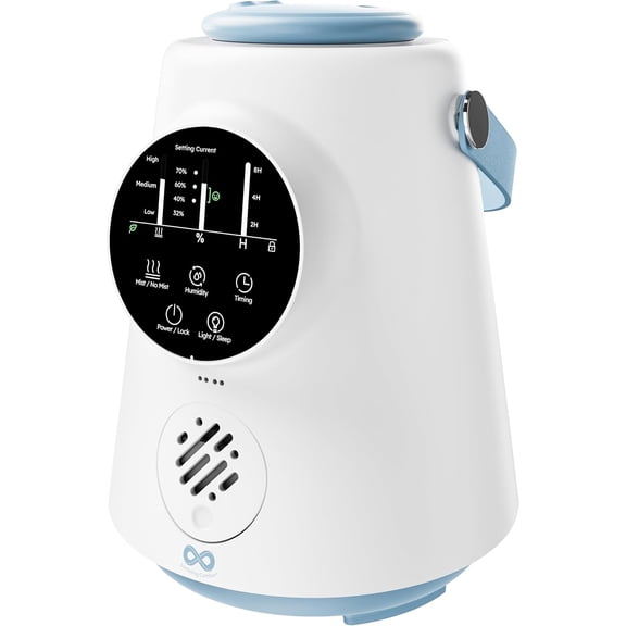 2.5L Top Fill  Upgraded Easy to Clean 20HR Runtime l Mist Air Moisturizer for Bedroom, Home, Nursery & Large Room, Whisper-Quiet Soothing Hydration for Baby & Kids