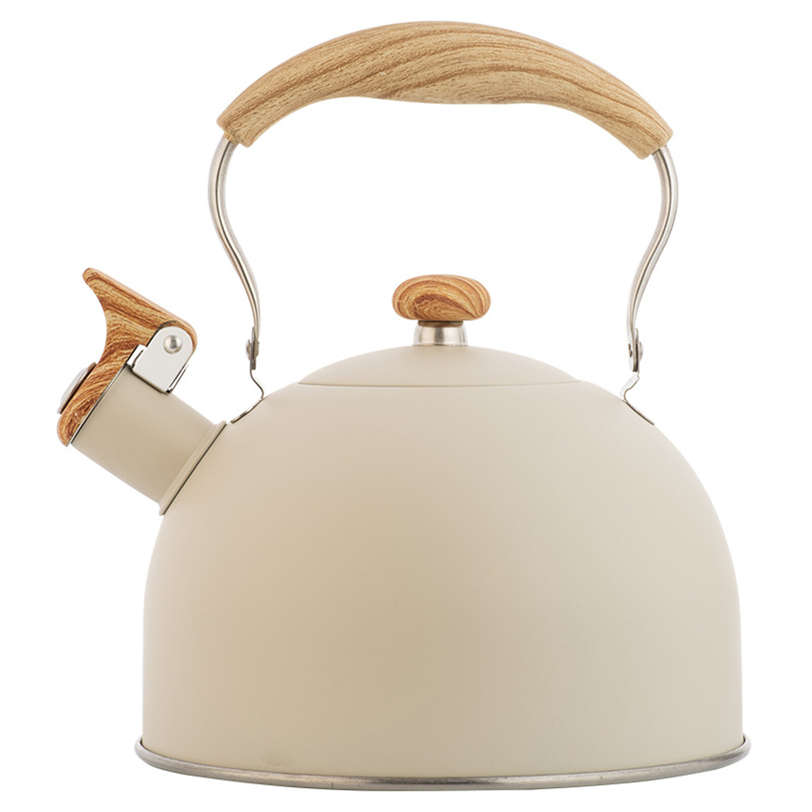 2.5L Whistling Tea Kettle Tea Pots Stainless Steel Kettle with Wood