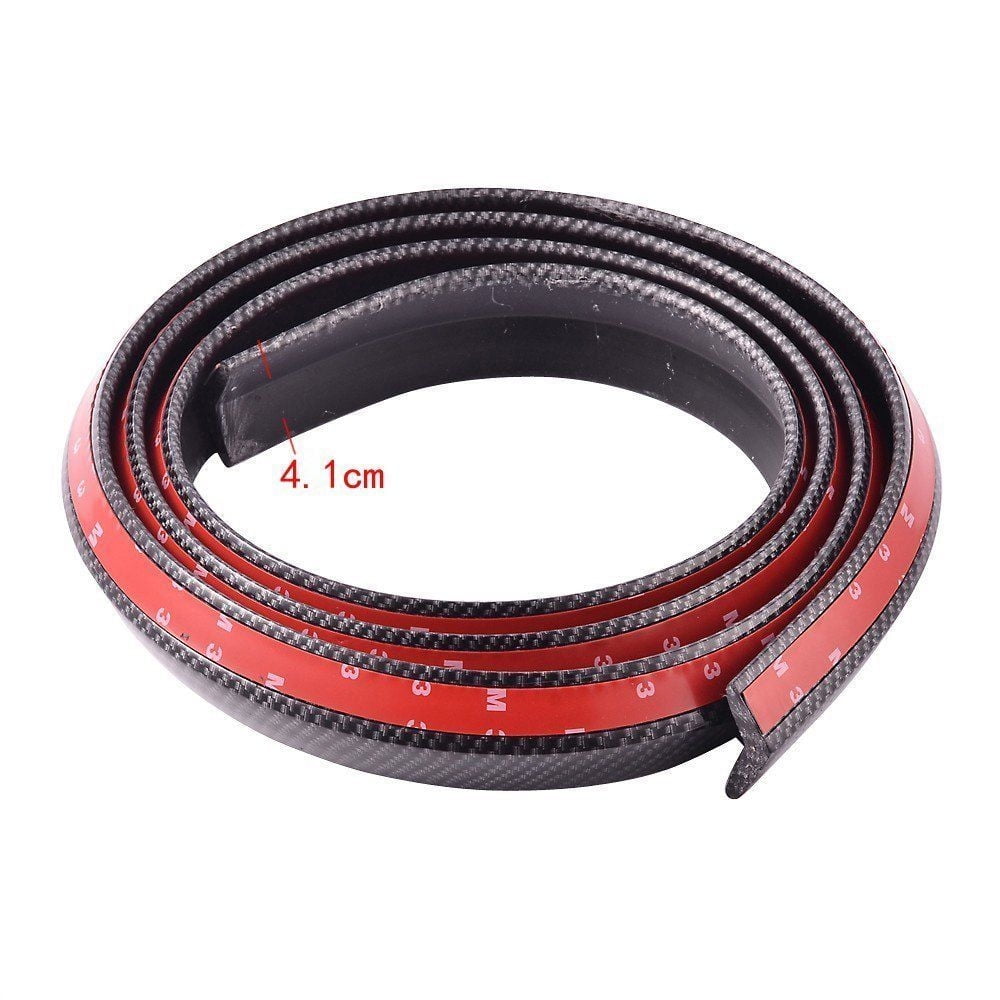 2.5M Carbon Fiber Car Front Bumper Protector Lip Splitter Chin Spoiler