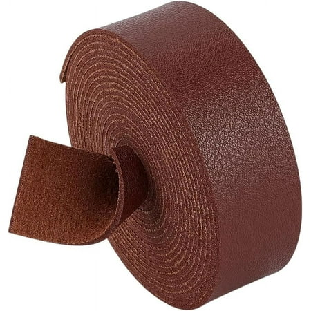 2.5M Single Face Lichee Imitation Leather Ribbons Camel 1 inch(25mm) 2.73 Yards(2.5m)/Roll for DIY cratf