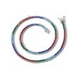 thumbnail image 1 of 2.5MM Colorful Necklace for Women 18K Gold Plated Round Cut Lab Diamond Tennis Necklace Chain CZ Necklaces for Women Party Prom Jewelry, 1 of 6