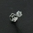 thumbnail image 1 of 2.5MM Lab Created Diamond Solitaire Stud Piercing Nose Pin 14k White Gold Finish, 1 of 4