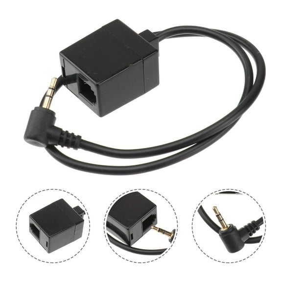 Earphone Adapter for Family Use with High-Quality Plastic Material Black Color 2 5mm Plug