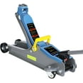 thumbnail image 1 of 2.5T Floor Jack, Capable of Lifting from 3.35 Inches to 15.16 Inches, with Portable Handle Suitable for Safe Night Use, Low Profile Hydraulic Jack with Adjustable Oval Handle, Blue, 1 of 7