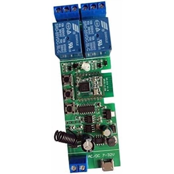 2 5V 12V ZigBee Relay ,Adjustable Self Lock and Momentary Interlock Working Mode,Works with Tuya eWelink Zigbee Gateway, Alexa, (ZigBee Hub Required)