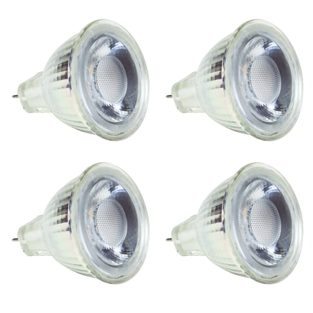 2.5W (30W Equiv.) MR-11 LED Halogen Replacement Bulb, 12V, 3000K, 250 Lumens, 4-Pack
