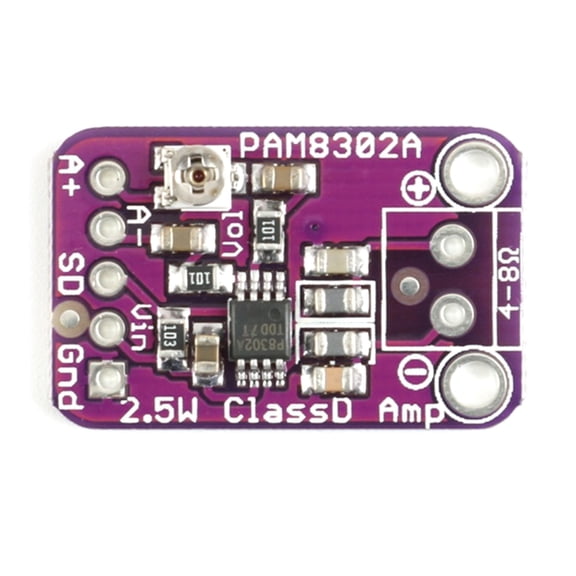 2.5W Class D Amplifier Board Module PAM8302A Onboards Volumes Potentiometer