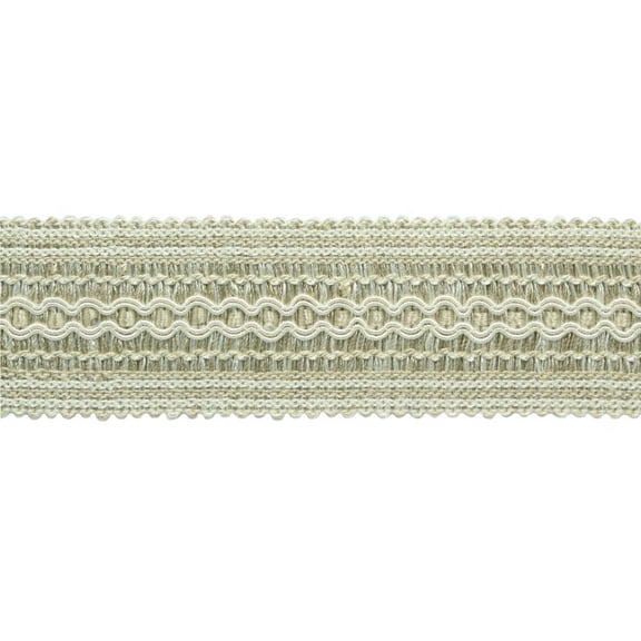 2" (5cm) Basic Trim Collection Solid Wide Gimp Braid Trim # 0200SG, White Sands Ivory #P58 (White Ivory, Tan Beige) Sold By The Yard (36"/3 ft/0.9m)